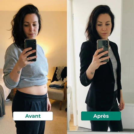 Résultat silhouette miroir avant après