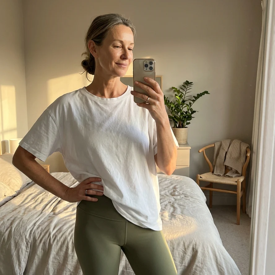 Femme rayonnante après cure Lymphéa